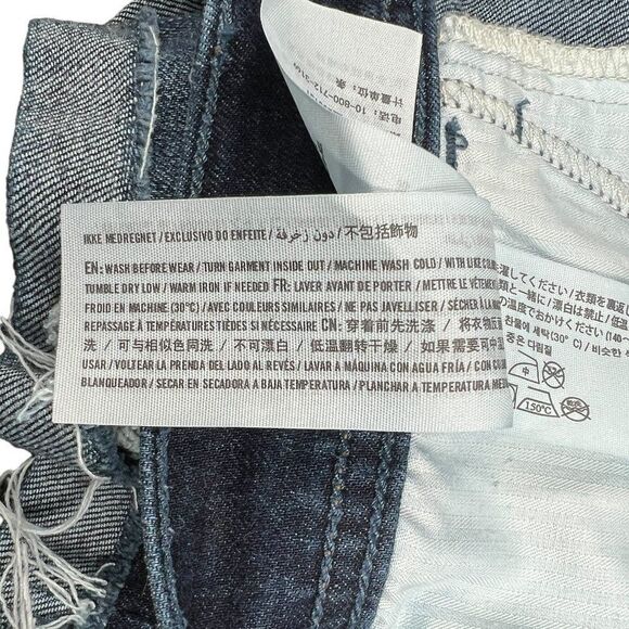 Hollister‎ Women's Dark Wash Denim Midi Shorts - Picture 10 of 11